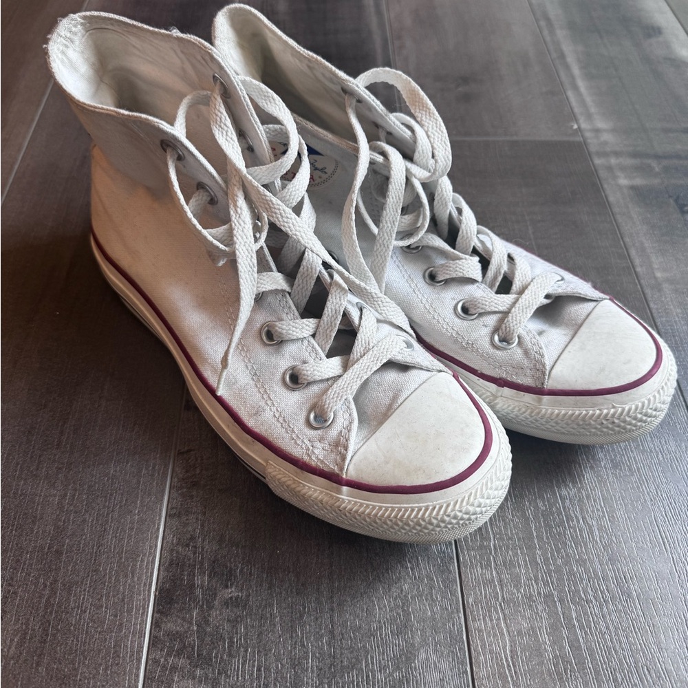 Converse White High-Top Sneakers